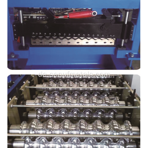 Rollformlinie für gewellte Dachplatten